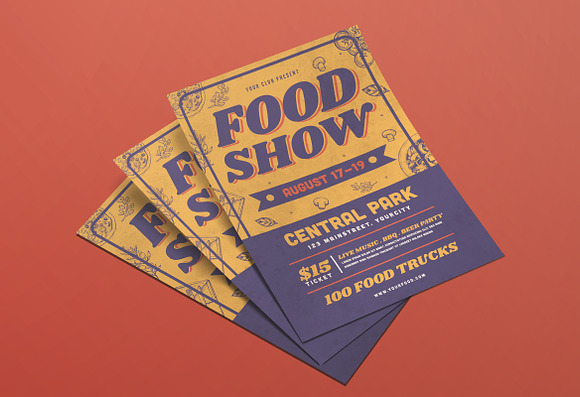 Food Fest Flyer in Flyer Templates - product preview 2