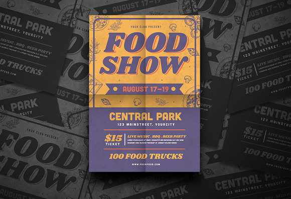 Food Fest Flyer in Flyer Templates - product preview 3
