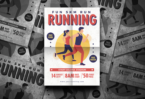 Run Fest Flyer in Flyer Templates - product preview 2