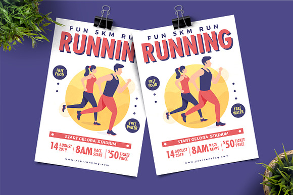 Run Fest Flyer in Flyer Templates - product preview 3