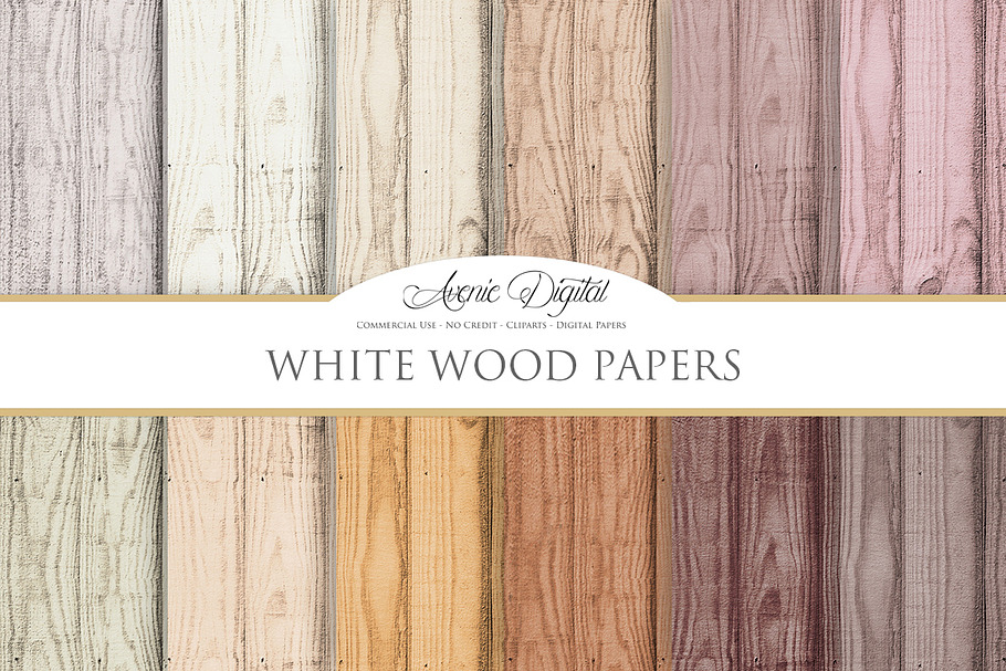 Light Wood Digital Paper Textures
