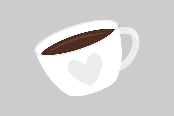Valentine Coffee Heart Mug in Objects - product preview 3