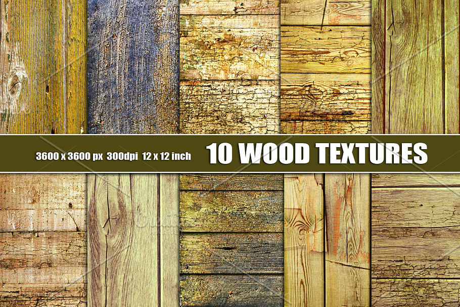 Old Distressed Wood Textures Grunge in Textures - product preview 8