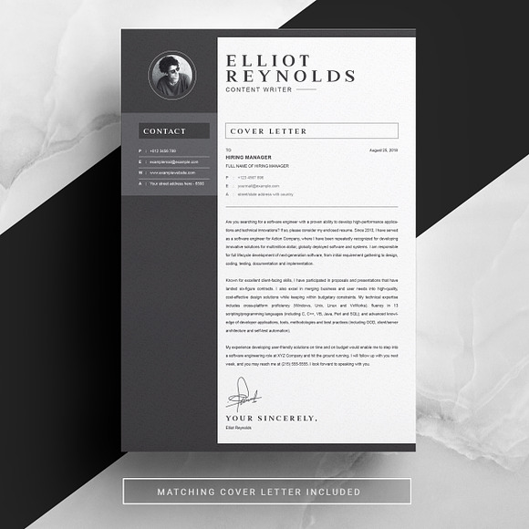 Professional Word Resume/CV in Resume Templates - product preview 3