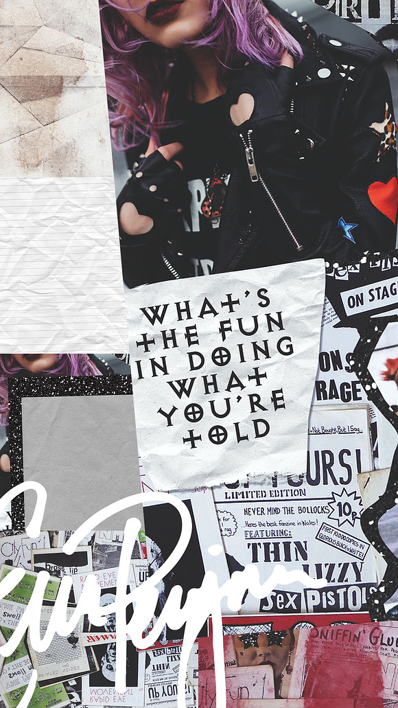Instagram Wallpaper Pack - Brit Punk in Textures - product preview 3