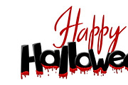 Happy Halloween lettering