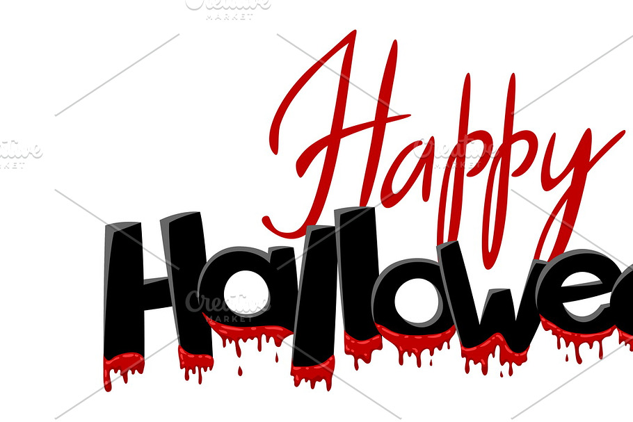 Happy Halloween lettering in Illustrations - product preview 8