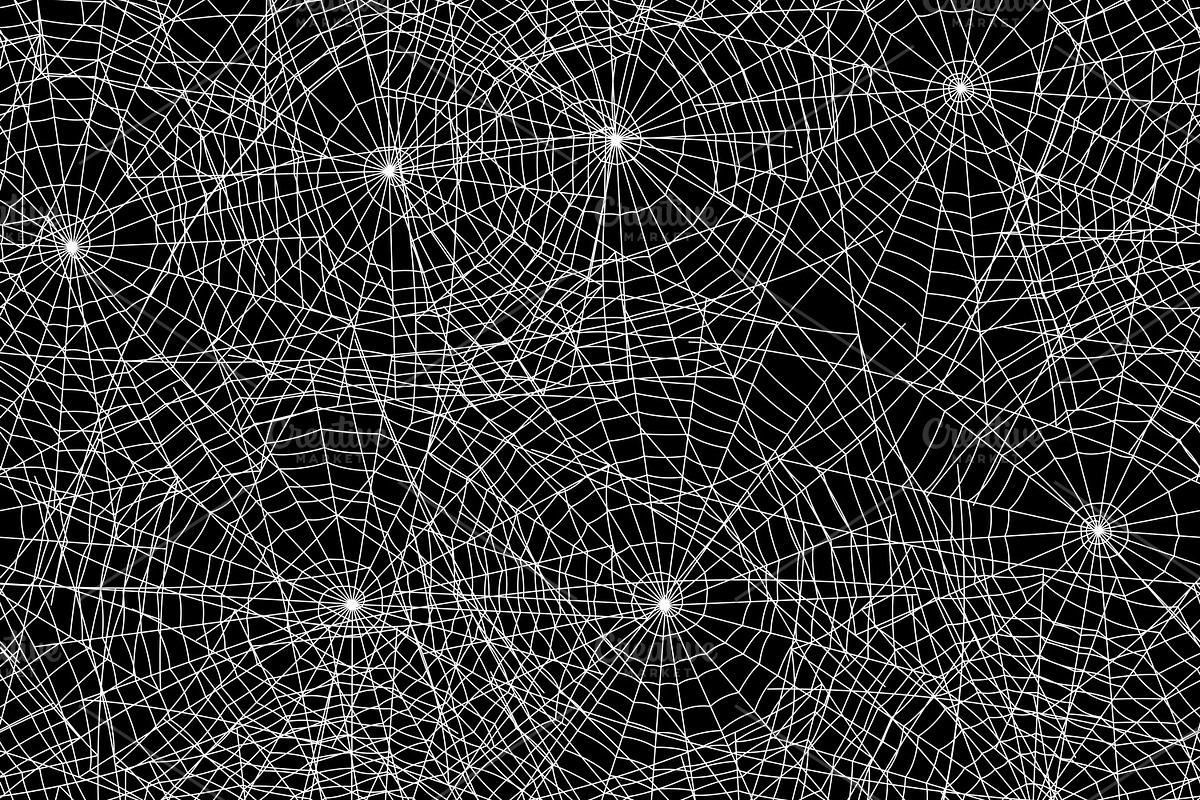 Spider web seamless pattern. in Patterns - product preview 8