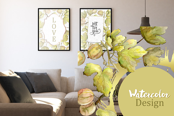 Watercolor Gooseberry PNG collection in Illustrations - product preview 7