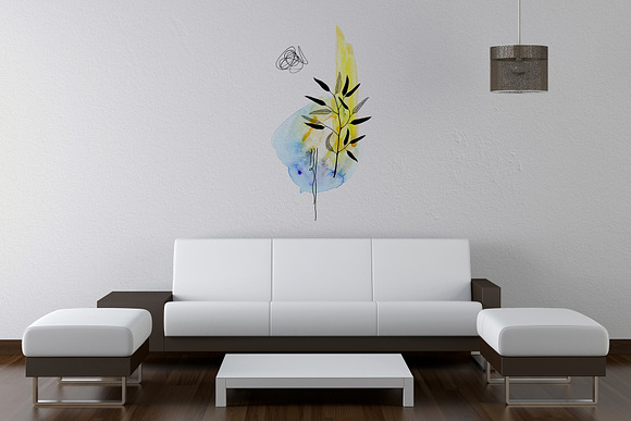 Modern graphic elements. Art leaves in Objects - product preview 11