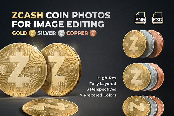 Zcash Coin Photos - ZEC Crypto