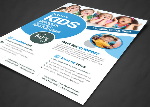 School Education Flyer in Flyer Templates - product preview 1