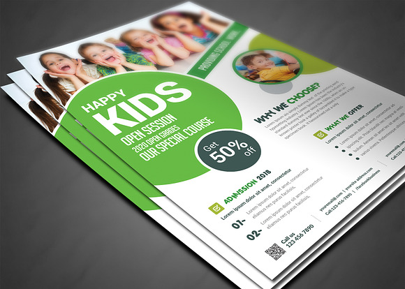 School Education Flyer in Flyer Templates - product preview 2