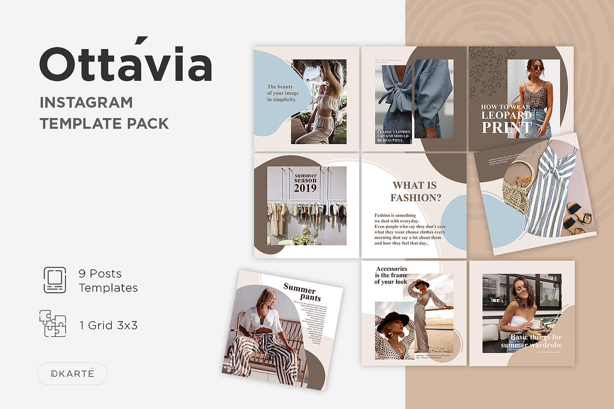 Instagram Post Template - Ottavia in Instagram Templates - product preview 8