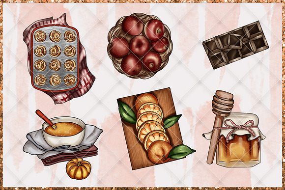 Fall set of cliparts in Illustrations - product preview 3
