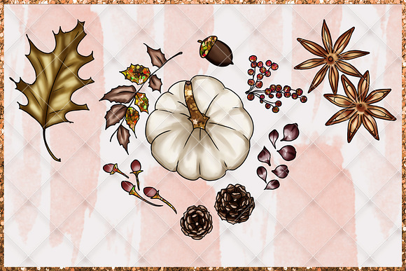 Fall set of cliparts in Illustrations - product preview 5