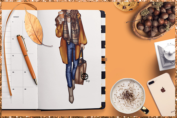 Fall set of cliparts in Illustrations - product preview 8