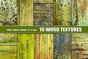 Old Green Wood Texture Background