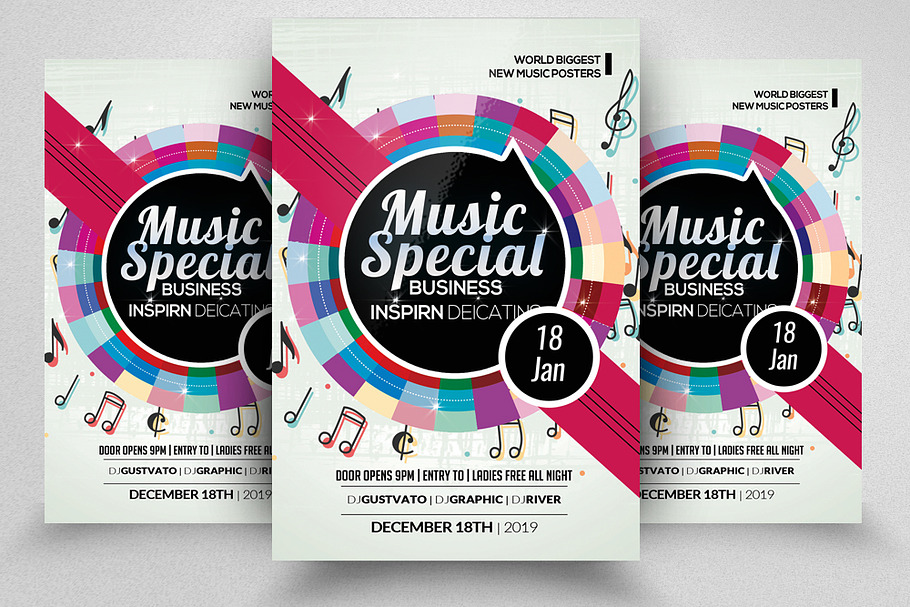 Music Special Night Flyer in Flyer Templates - product preview 8