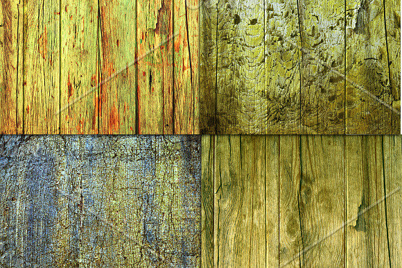 Old Green Wood Texture Background in Textures - product preview 1