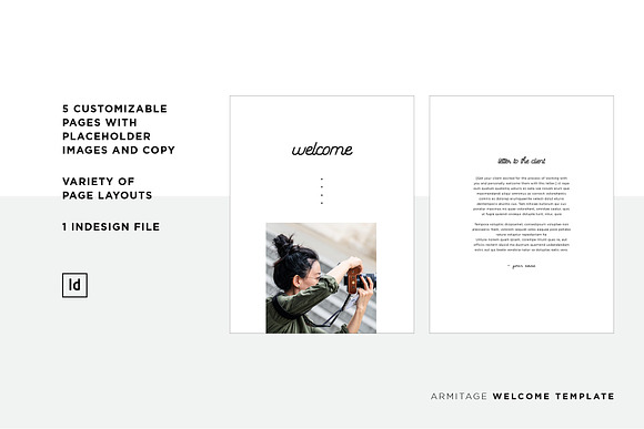 Armitage Welcome Template in Brochure Templates - product preview 3