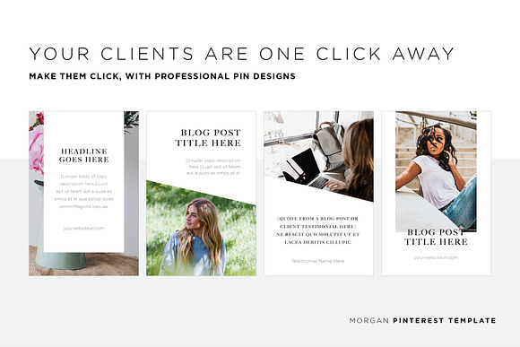 Morgan Pinterest Template in Pinterest Templates - product preview 2