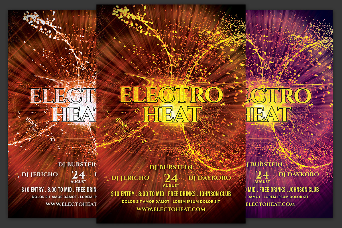 Electro Heat Flyer in Flyer Templates - product preview 8