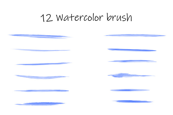 Vector watercolor brush and splash in Add-Ons - product preview 2