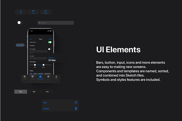 CaDeep - iOS App Design UI Kit in App Templates - product preview 2