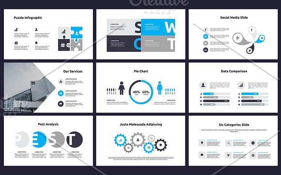 Excelencia PPTX Slides Set in PowerPoint Templates - product preview 1