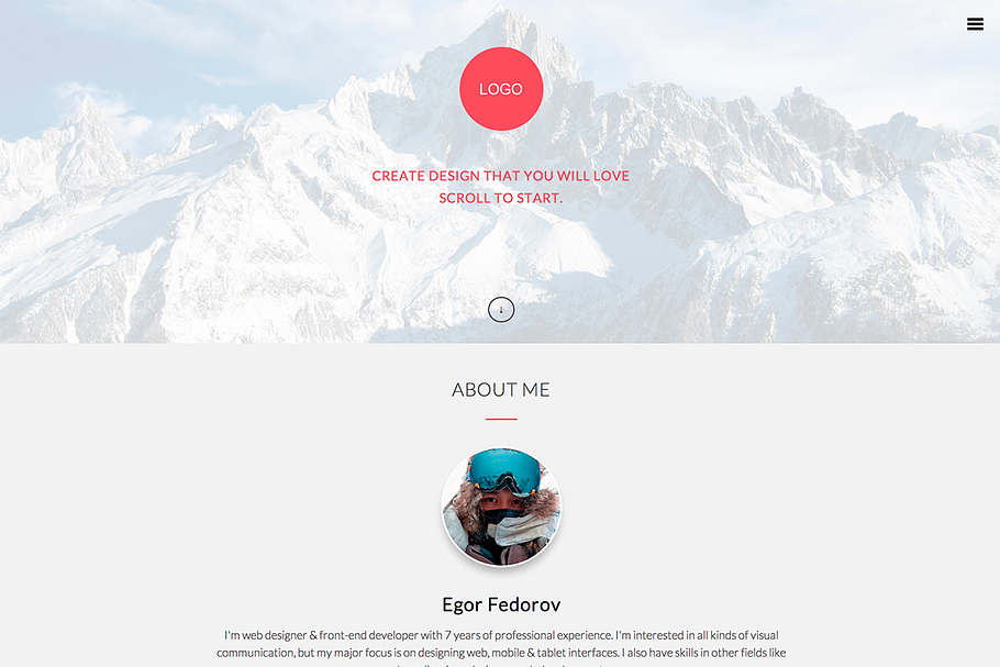 Responsive Onepage HTML Template