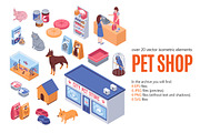 Pet Shop Isometric Set