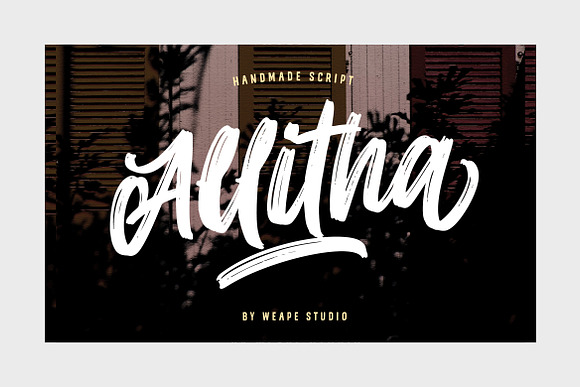Allitha Handmade Script in Blackletter Fonts - product preview 12