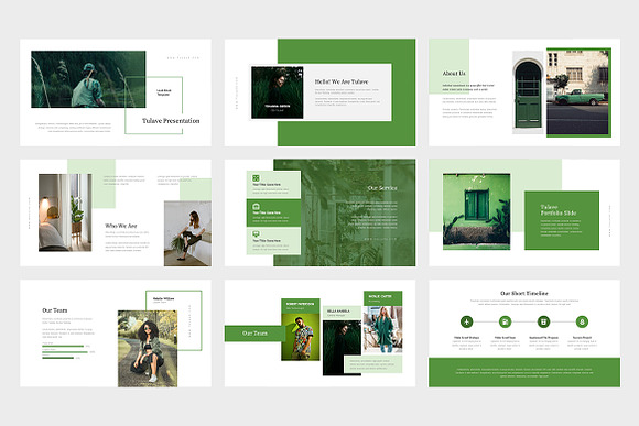 Tulave : Green Color Powerpoint in PowerPoint Templates - product preview 7