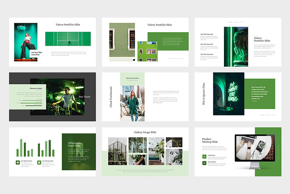 Tulave : Green Color Powerpoint in PowerPoint Templates - product preview 10