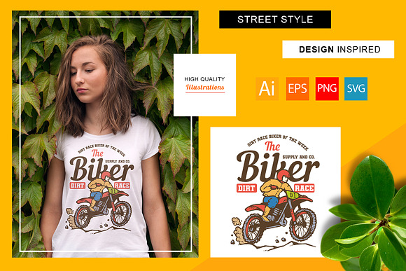 100 Street Style T-Shirt Designs in Illustrations - product preview 2