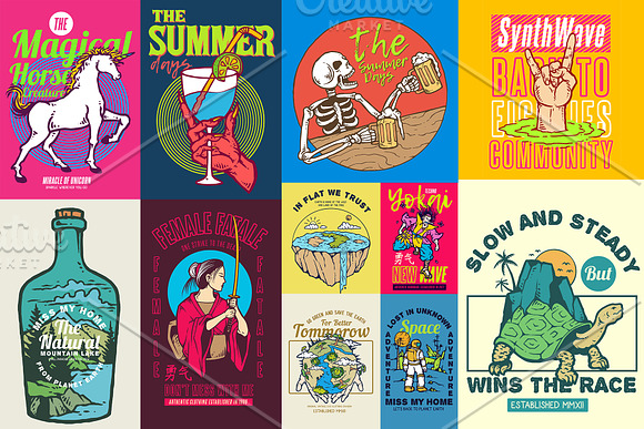 100 Street Style T-Shirt Designs in Illustrations - product preview 5