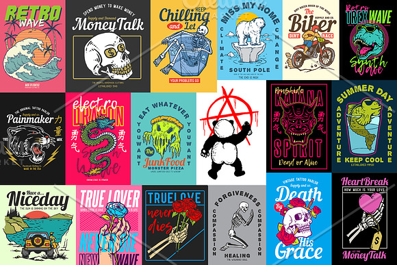 100 Street Style T-Shirt Designs in Illustrations - product preview 6