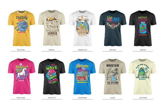 100 Street Style T-Shirt Designs in Illustrations - product preview 11