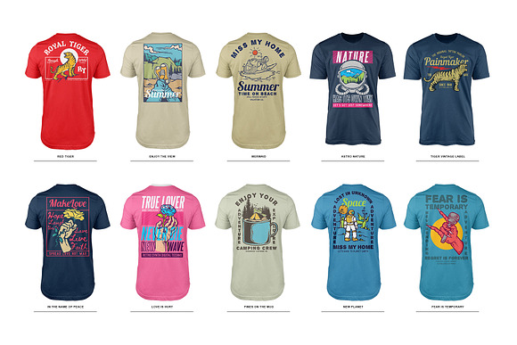 100 Street Style T-Shirt Designs in Illustrations - product preview 18