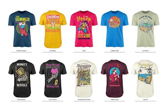 100 Street Style T-Shirt Designs in Illustrations - product preview 20