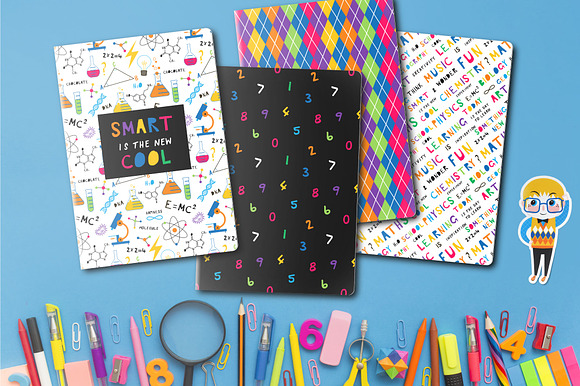 Back to School pattern set in Patterns - product preview 2