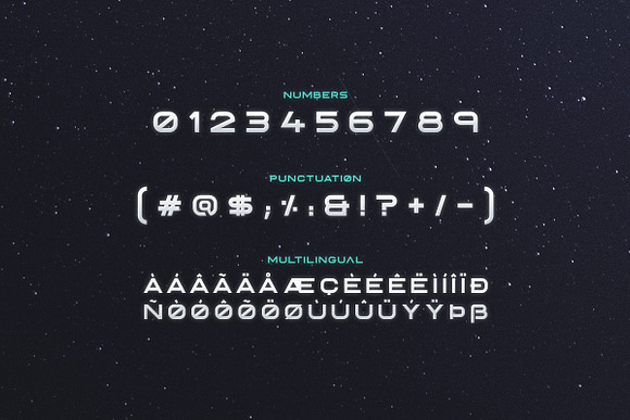 Polaris - Futuristic  Font in Display Fonts - product preview 5