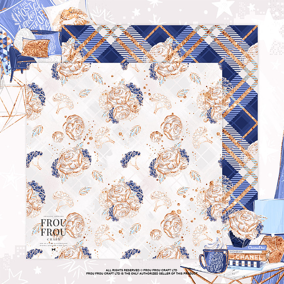 Winter Fashion Cozy Paper Pack in Patterns - product preview 5