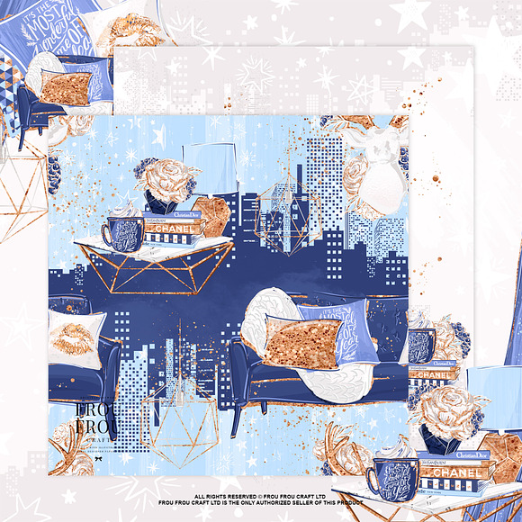 Winter Fashion Cozy Paper Pack in Patterns - product preview 7