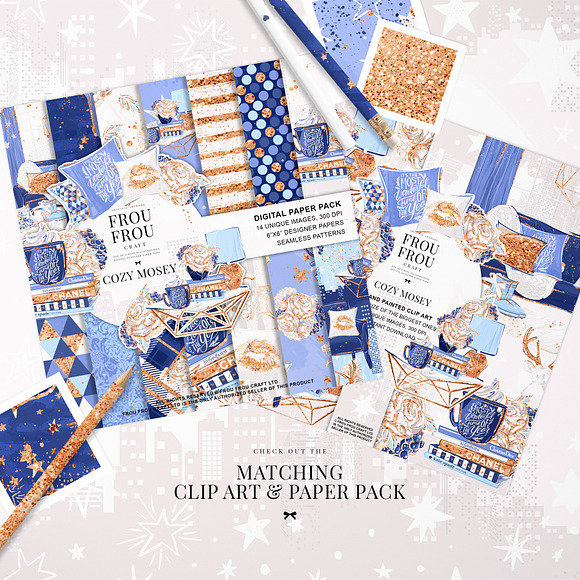 Winter Fashion Cozy Paper Pack in Patterns - product preview 8