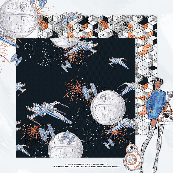 Space Movie Paper Pack in Patterns - product preview 5