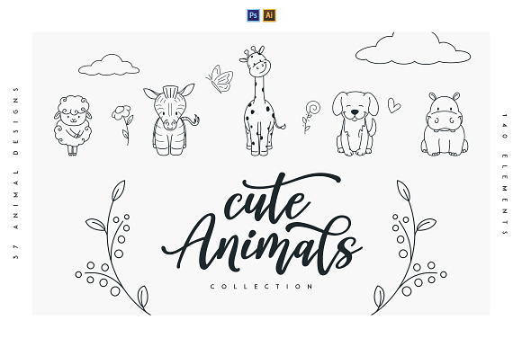 4in1 Wild Collection - PS and Ai in Logo Templates - product preview 15