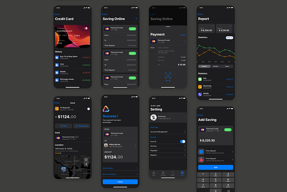 Cadeep - Finance App UI Kit design in UI Kits and Libraries - product preview 5
