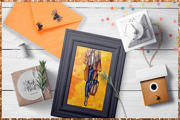 Autumn planner dashboard decoration in Illustrations - product preview 3